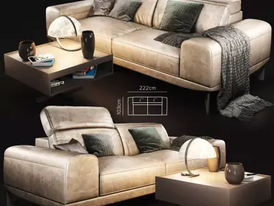 Sofa Natuzzi Italo part 3D model