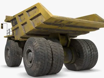Generic Dump Truck Low-poly 3D model