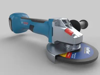 Angle Grinder 3D model