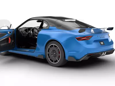 Alpine A110 R 2023 HQ 3d model 3D model
