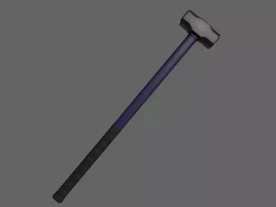 PBR Sledge Hammer V2a Low-poly 3D model