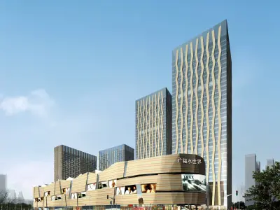 3Dmax fashion city commercial square building 278 3D model
