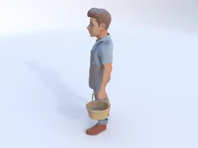 Retail Store Employee male 3D model