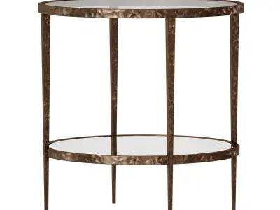 Clairemont Round Side Table Crate and Barrel 3D model