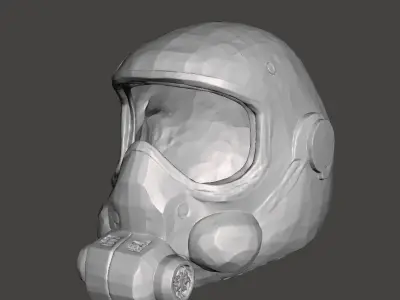 AREA-51 HAZMAT UNIT DELTA HELMET 3D print model