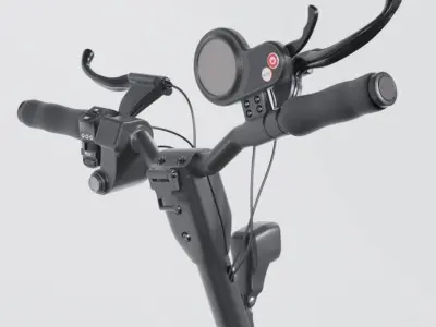 Rigged Offroad E-Scooter High-Poly Version 3D model