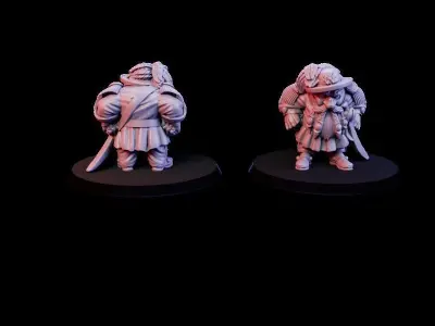 Military Dwarfs 3D print model
