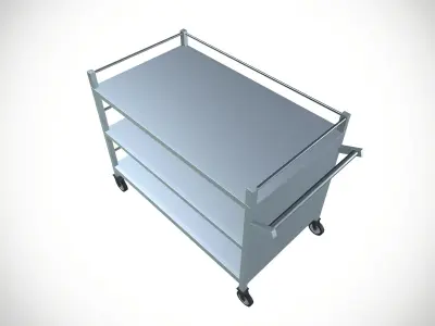 Transport Trolley Dolly Low-poly 3D model