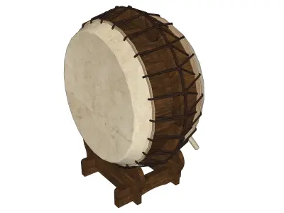 korean drum 02 3D model