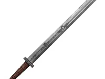 Viking Sword 3D Model v03 Low-poly 3D model