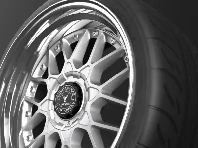 North Wheels D-010 Low-poly 3D model