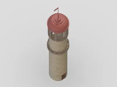 Medieval Castle Module 08 Low Poly PBR Realistic Low-poly 3D model