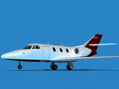 Dassault Falcon 10 V06 3D model