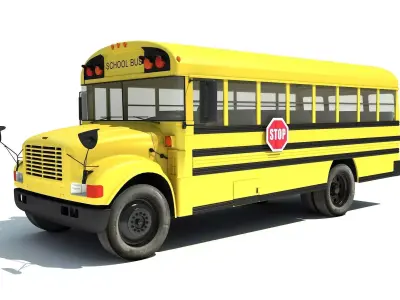 School Bus 3D model buy