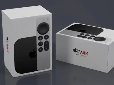 Apple TV 4K Packaging Box 3D model