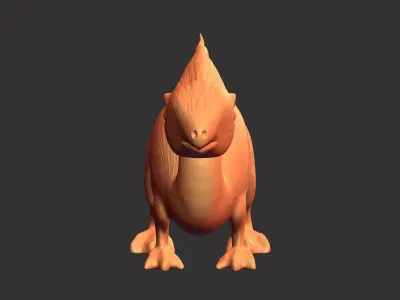 Iguanodon chibi Free 3D print model