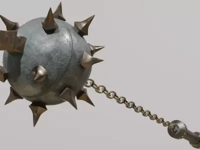 Flailing Spike Rigged 3D model