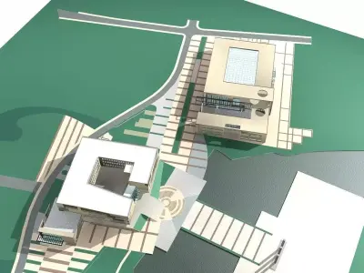 School Building 3D model 26