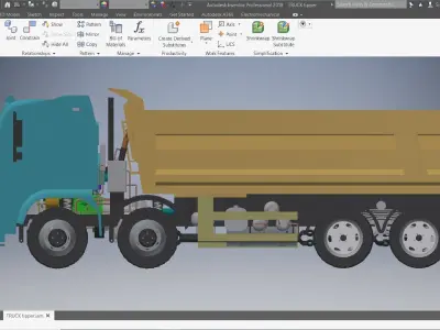 ASSEMBLY CONSTRUCTION DUMP TRUCK 3D model