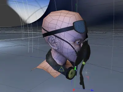 Oxygen Mask  Glasses 3D model