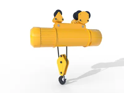 Beam crane Low-poly 3D model