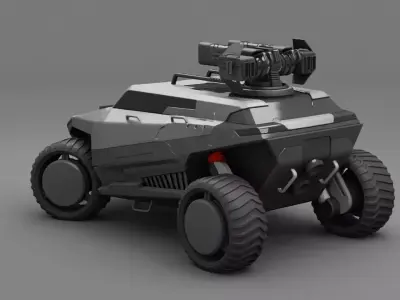 military vehicle Free 3D model