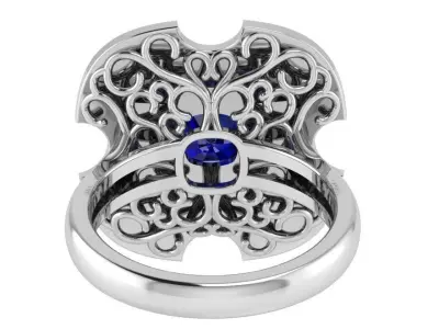 Unique Ring 0268 3D print model