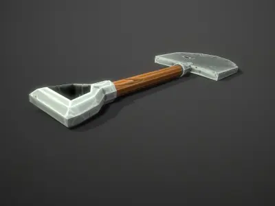 Stylized Shovel Low-poly 3D model