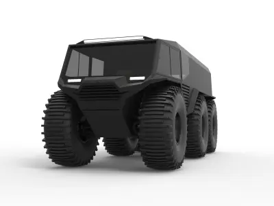 Atlas ATV 6x6 concept 3D model
