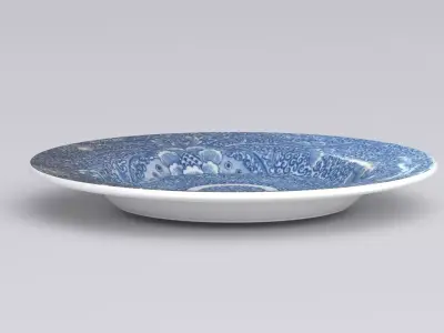 Antique and vintage plate v3 3D model