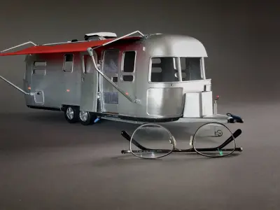 Airstream Trailer Scale 1-18 3D print model