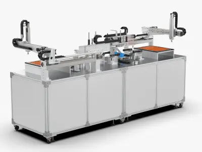 Automatic Network Port Test Line 3D model