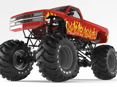 Monster Truck 3D model 2