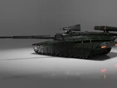 GX 002 - Futuristic Main Battle Tank 3D model