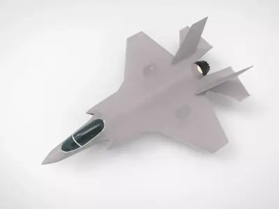 F35 A Fighter jet Low Poly Low-poly 3D model