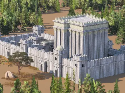 Castle Historical temple-Castel place of worship 3D model