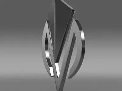dimora logo 3D model by Sergey