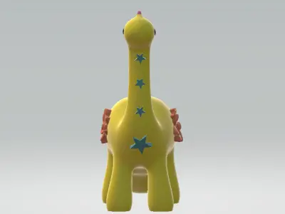 Cartoon Animal Giraffe Toy 3D print model