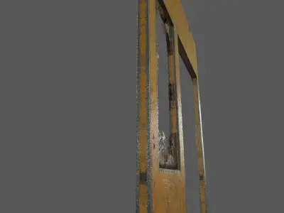 Old Gate Low-poly 3D model