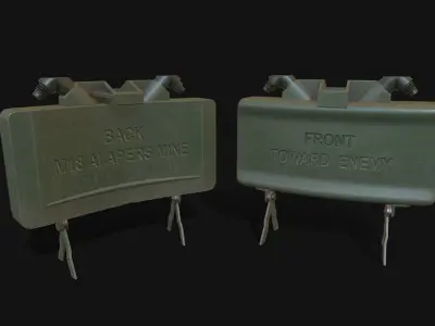 Grenades pack 10 models Low-poly 3D model