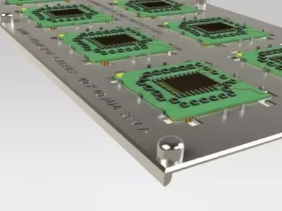 Semiconductor Carrier 40 x 40 MM REVA   2 x 5 Matrix   Free 3D model