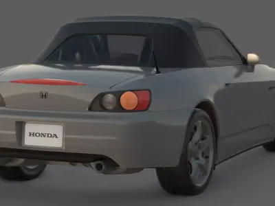 2001 Honda S2000 3D Model  9000 RPM Perfection 3D model