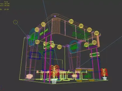 Exhibition - Area - 6X6-3DMAX2009-7 3D model