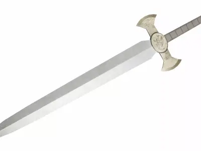 Dragonsword Low-poly 3D model