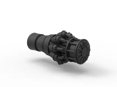 Jet Engine 3D print model from CGTrader
