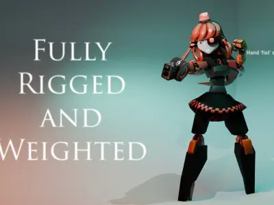 Mimi sentry in the style of Oni Animations Free 3D model