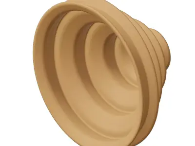 Plastic Step Cone Pulley Toy 3D model