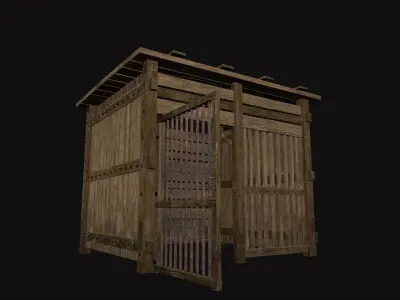 Medieval Prisoner Cell V01 Low-poly 3D model