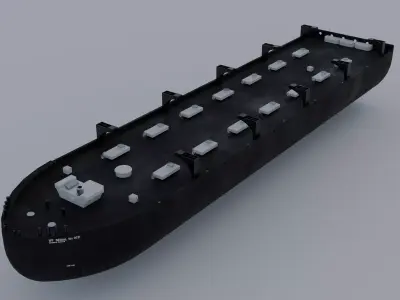New Oase Industrial Tanker Ship Cargo Vessel 3D model