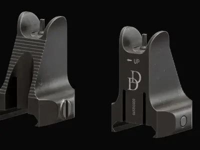 Daniel Defense Fixed Front Sight Low-poly 3D model